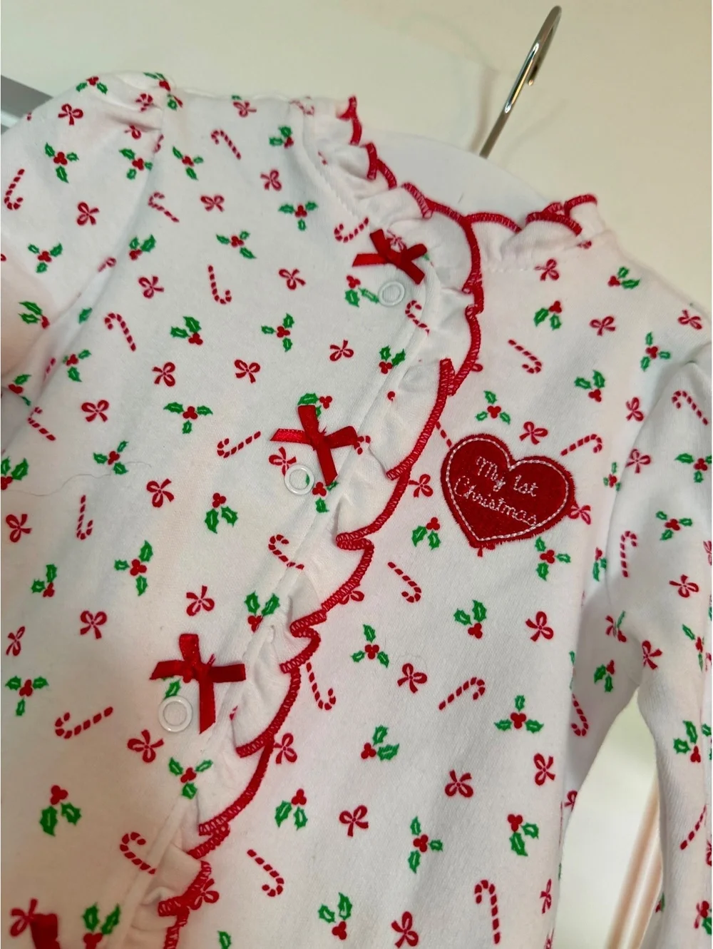 Littke Me “ My First Christmas” Pajamas Sz 3 Months NWT